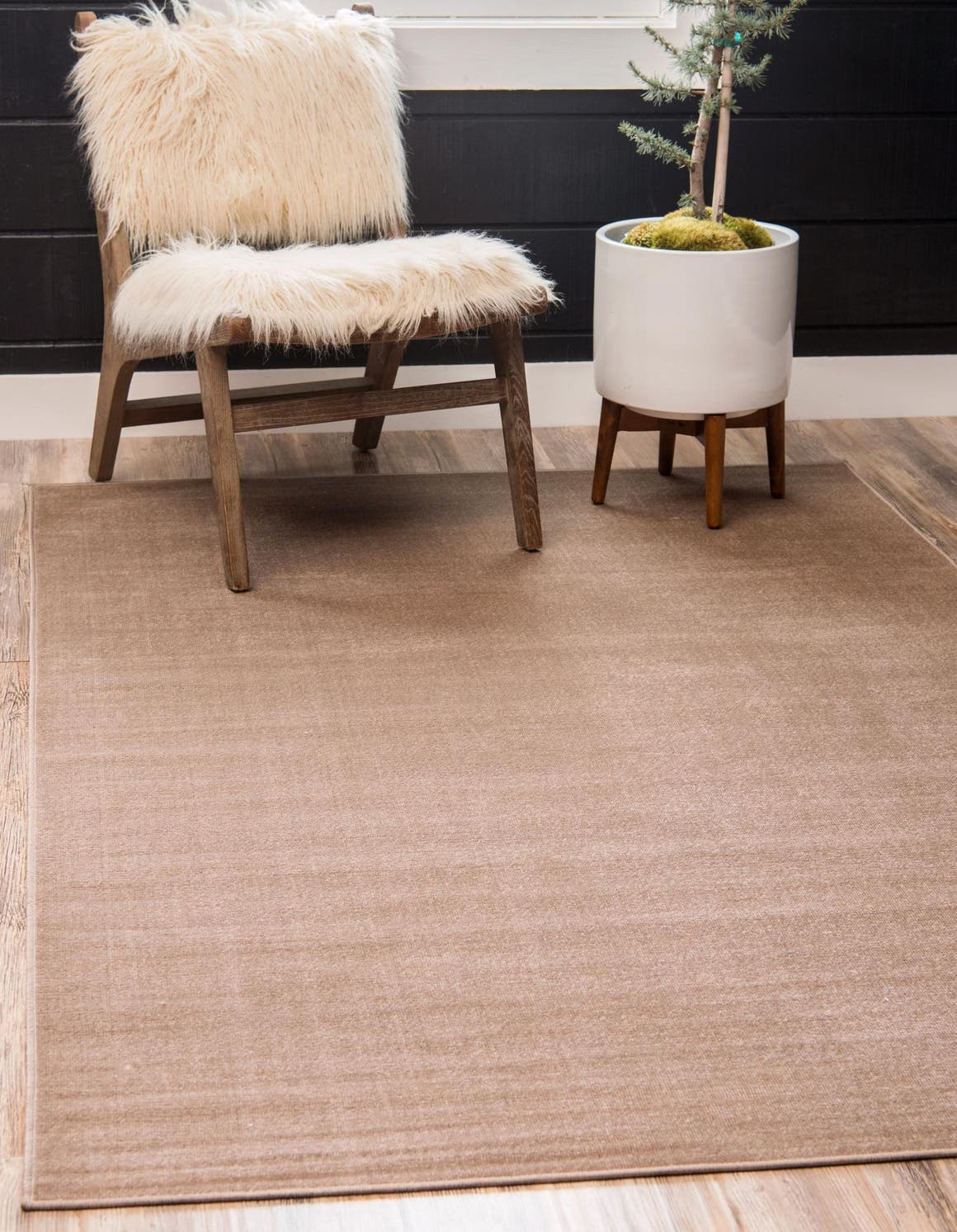 Rechteck Teppich Tribeca in Hellbraun von Hadorn™ - Lifestyle Image