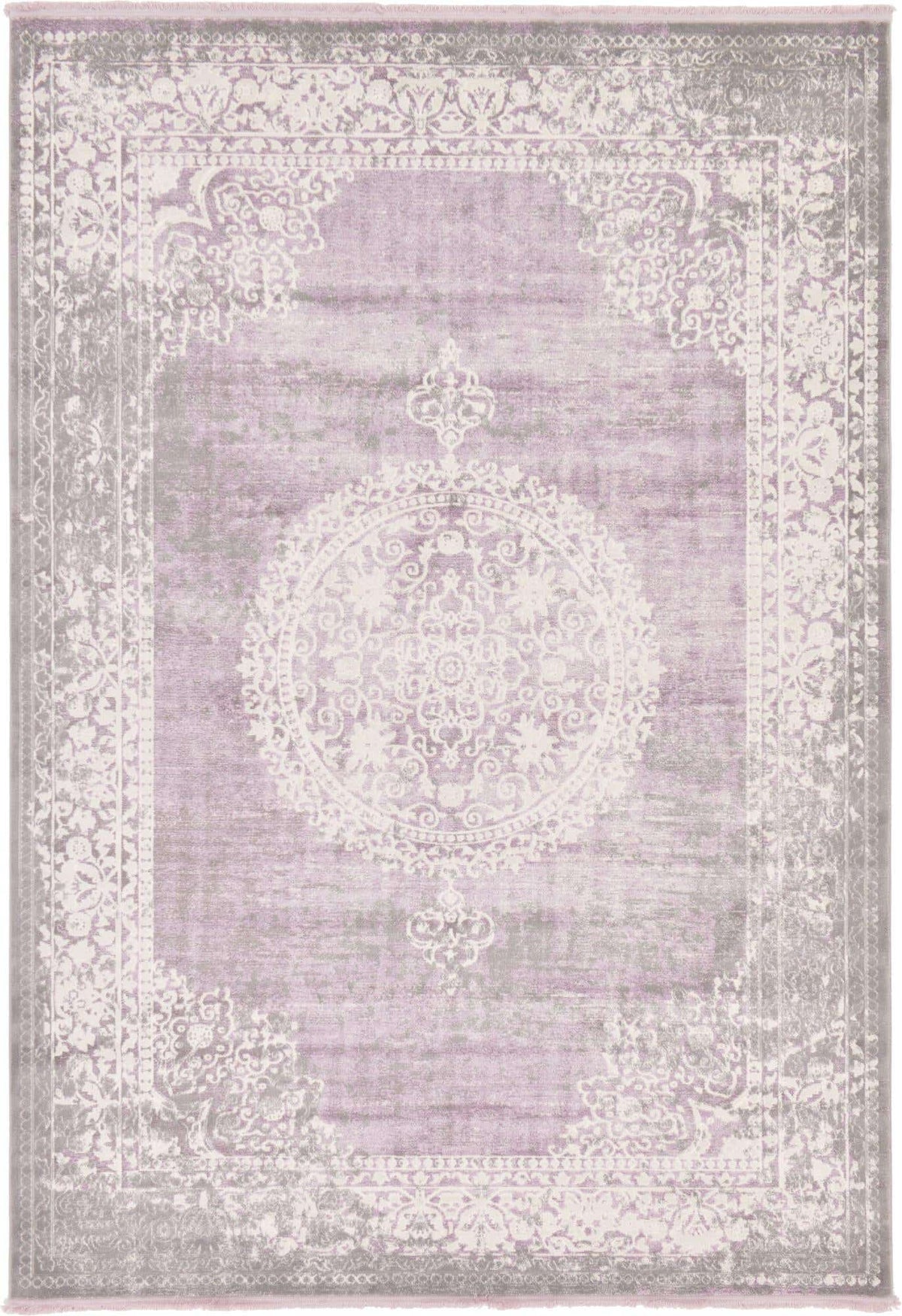Rechteck Teppich New Vintage in Lila von Hadorn™ - Lifestyle Image