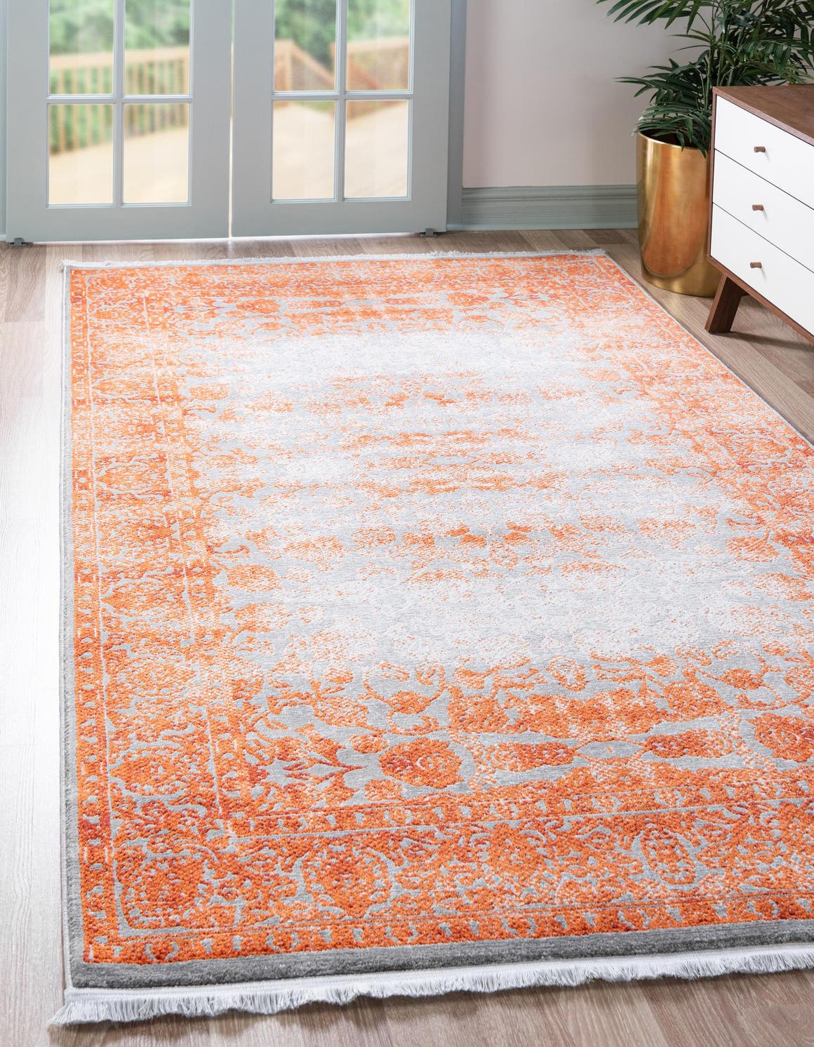 Rechteck Teppich New Vintage in Terrakotta von Hadorn™ - Lifestyle Image