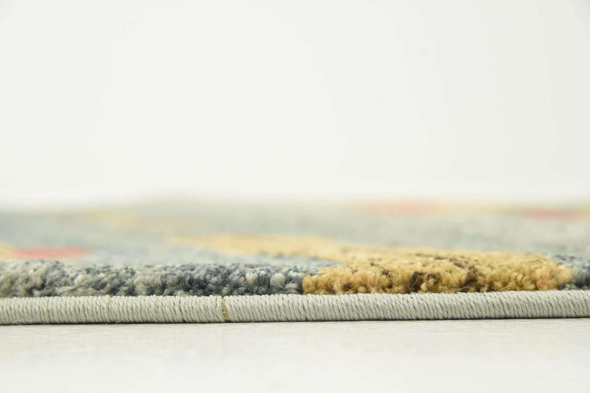 Rund Teppich Kashkuli Gabbeh in Dunkelblau von Hadorn™ - Lifestyle Image
