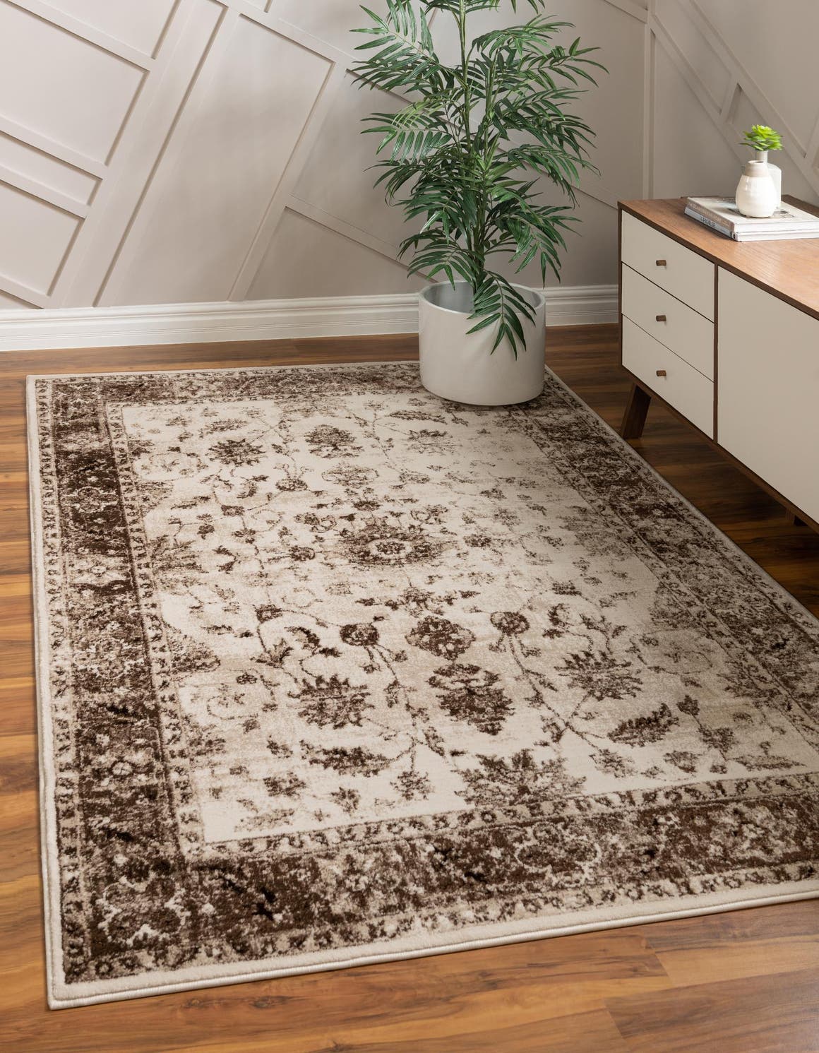 Rechteck Teppich Himalaya in Creme von Hadorn™ - Lifestyle Image