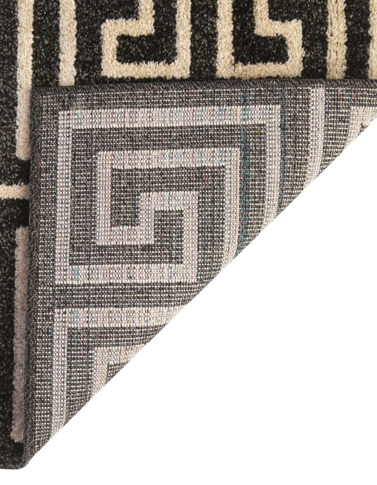 Läufer Teppich Greek Key in Schwarz von Hadorn™ - Lifestyle Image