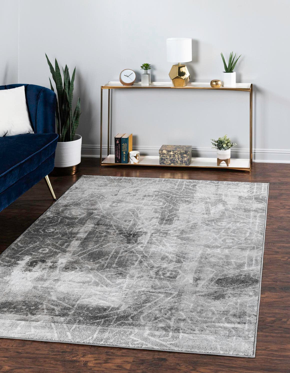 Rechteck Teppich Monaco in Dunkelgrau von Hadorn™ - Lifestyle Image