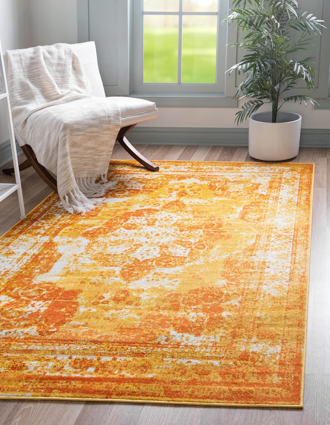 Rechteck Teppich Monaco in Orange von Hadorn™ - Lifestyle Image