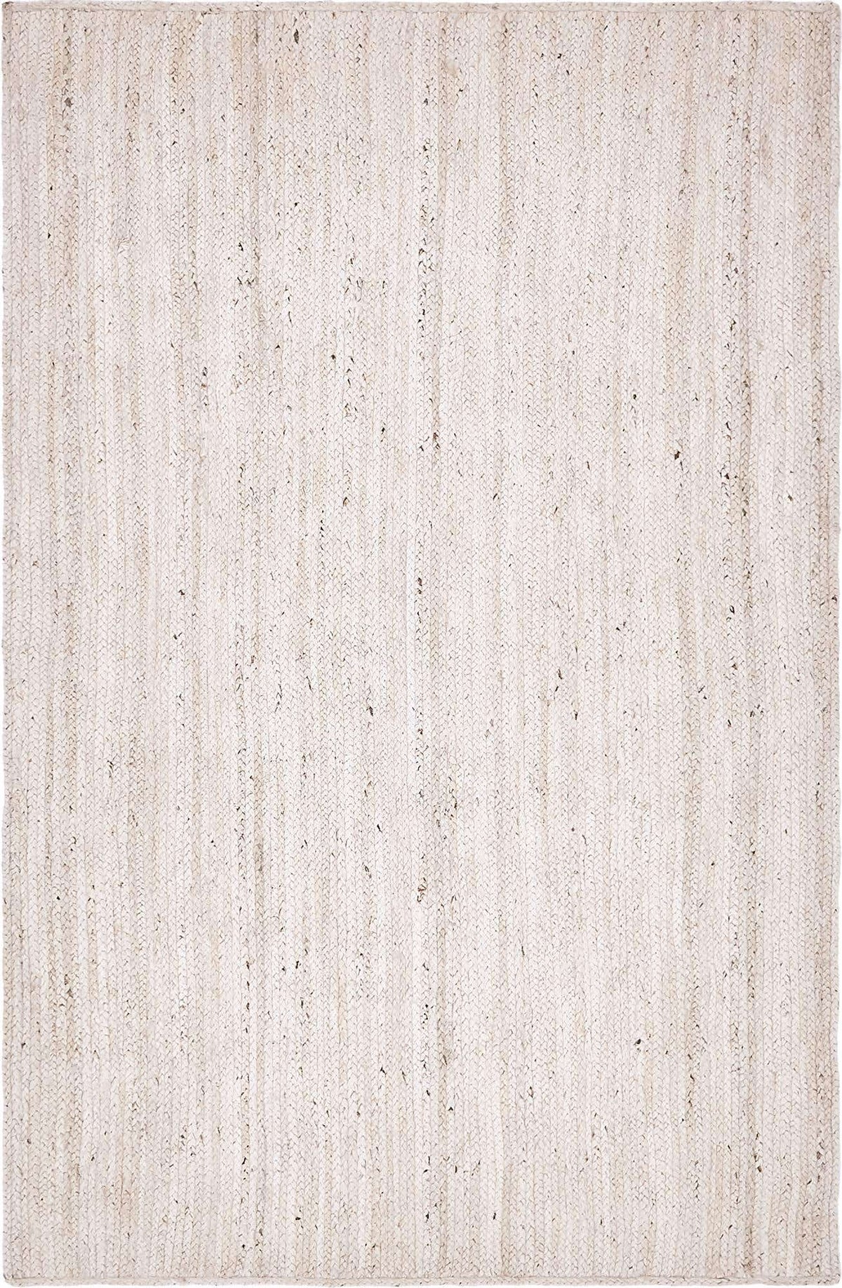 Rechteck Teppich Braided Jute in Weiss von Hadorn™ - Lifestyle Image