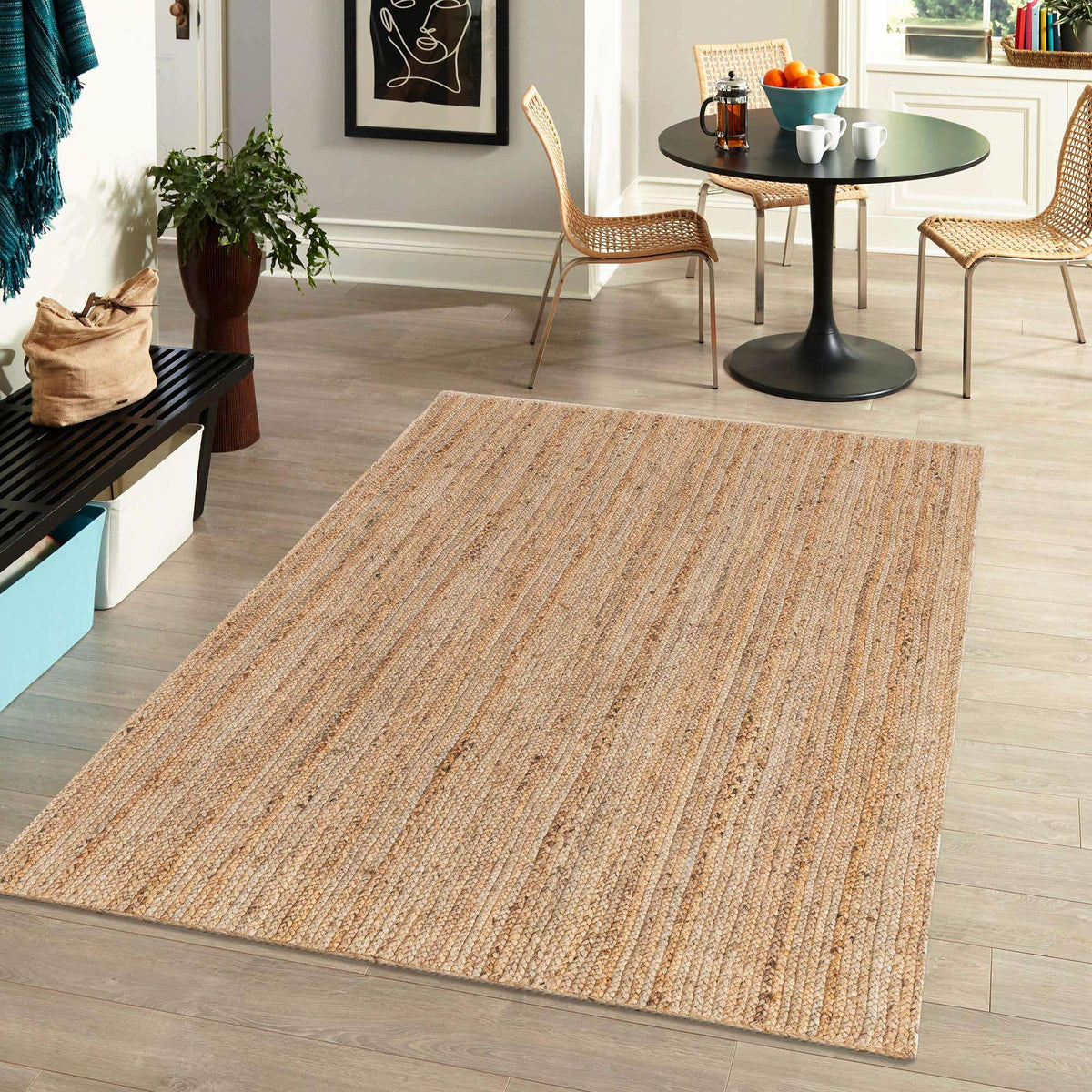 99x152 Braided Jute