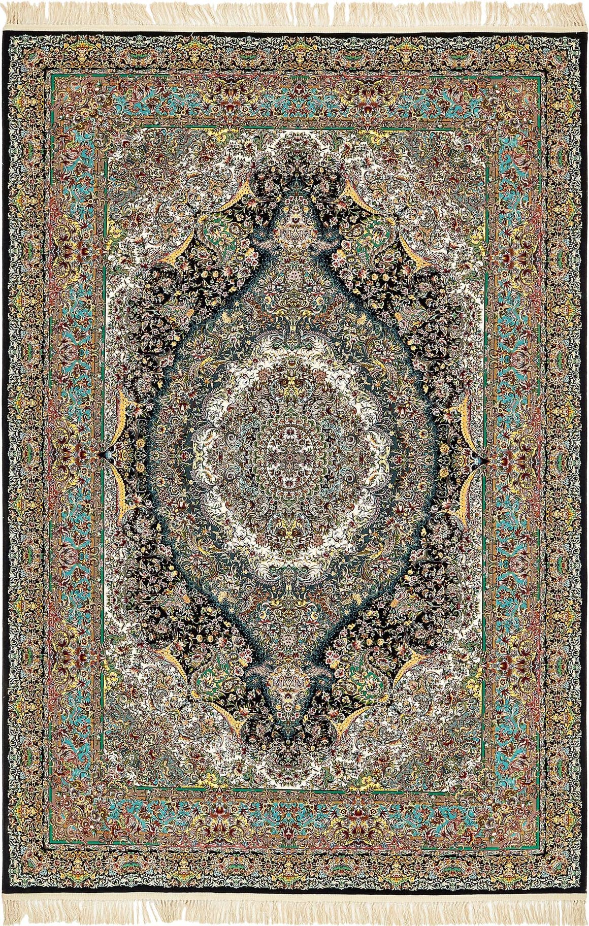 Rechteck Teppich Dynasty in Schwarz von Hadorn™ - Lifestyle Image