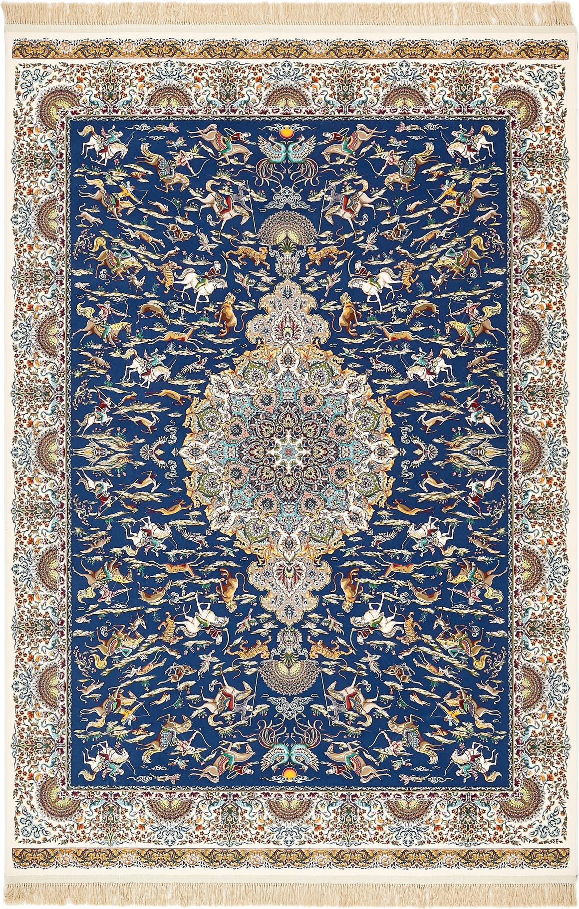 Rechteck Teppich Dynasty in Dunkelblau von Hadorn™ - Lifestyle Image