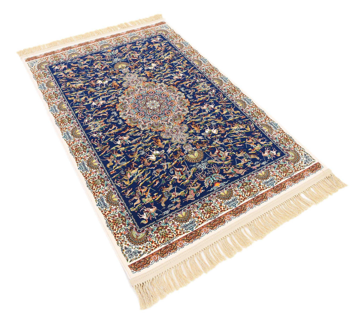 Rechteck Teppich Dynasty in Dunkelblau von Hadorn™ - Lifestyle Image