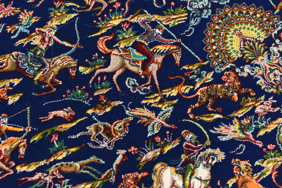 Rechteck Teppich Dynasty in Dunkelblau von Hadorn™ - Lifestyle Image