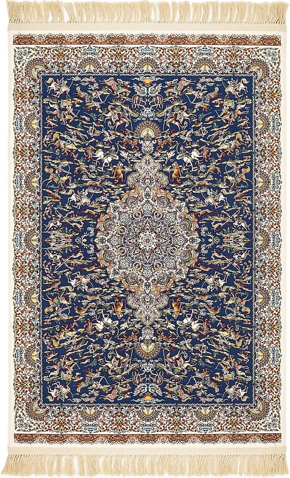 Rechteck Teppich Dynasty in Dunkelblau von Hadorn™ - Lifestyle Image