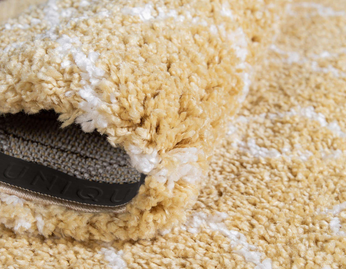 Läufer Hochflorteppich Marrakesh Shag in Gelb von Hadorn™ - Lifestyle Image