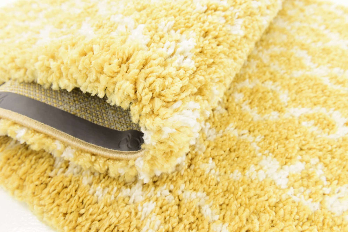 Läufer Hochflorteppich Marrakesh Shag in Gelb von Hadorn™ - Lifestyle Image