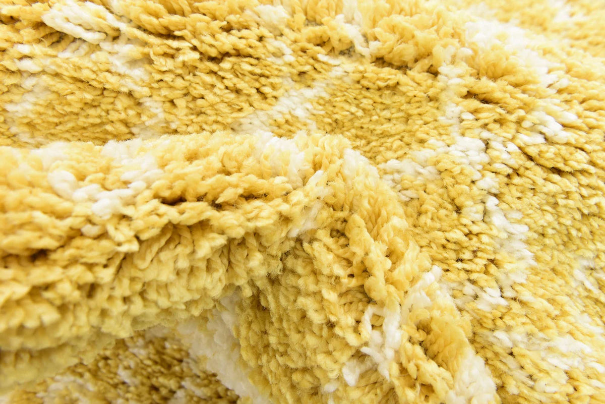 Läufer Hochflorteppich Marrakesh Shag in Gelb von Hadorn™ - Lifestyle Image