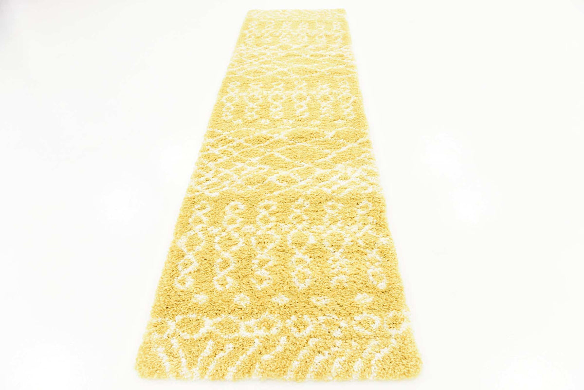 Läufer Hochflorteppich Marrakesh Shag in Gelb von Hadorn™ - Lifestyle Image