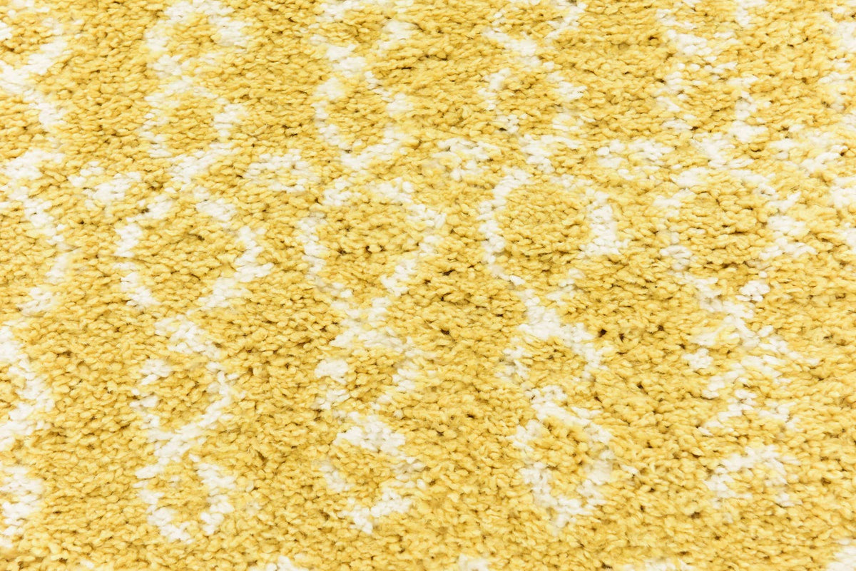 Läufer Hochflorteppich Marrakesh Shag in Gelb von Hadorn™ - Lifestyle Image