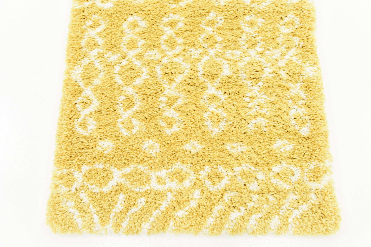 Läufer Hochflorteppich Marrakesh Shag in Gelb von Hadorn™ - Lifestyle Image
