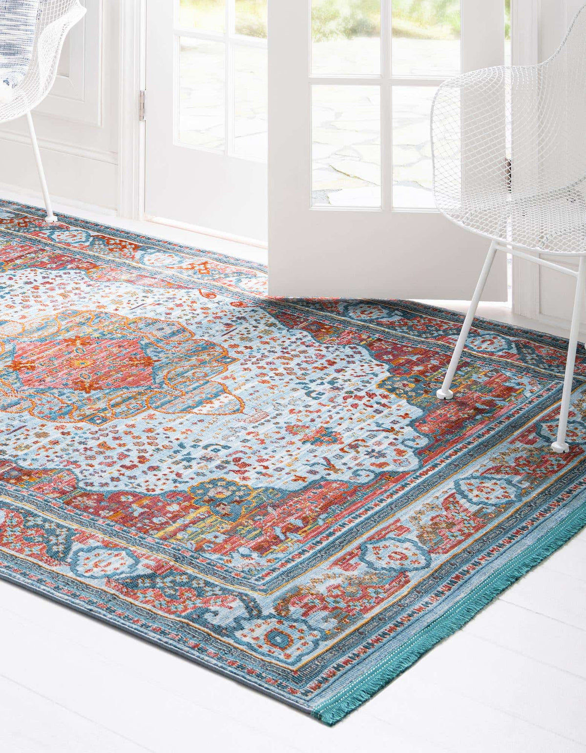 Rechteck Teppich Havana in Hellblau von Hadorn™ - Lifestyle Image