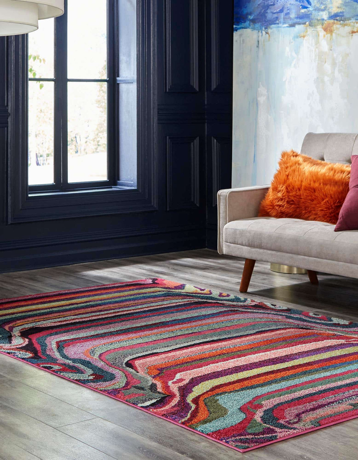 Rechteck Teppich Spectrum in Mehrfarbig von Hadorn™ - Lifestyle Image