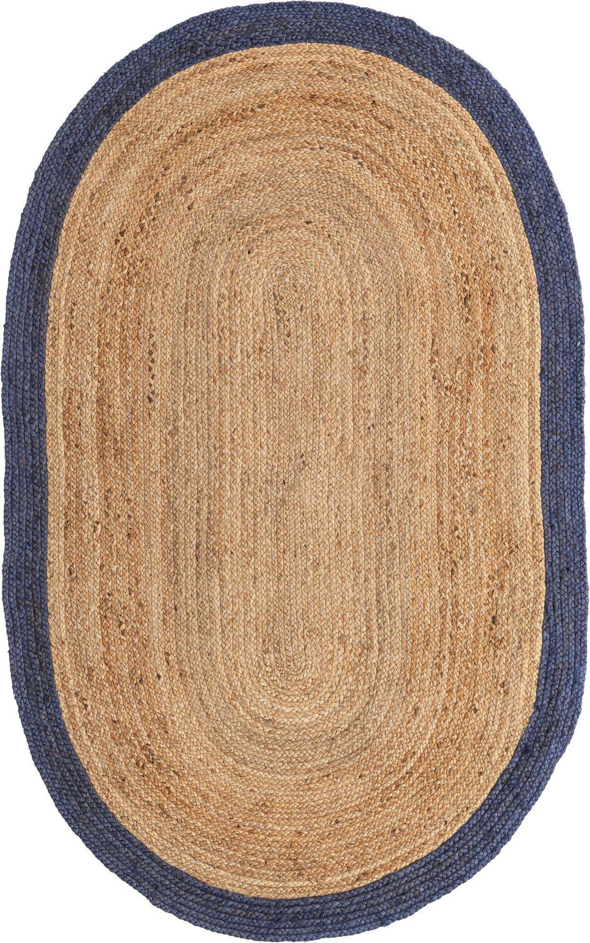 Oval Teppich Braided Jute in Natürlich von Hadorn™ - Lifestyle Image