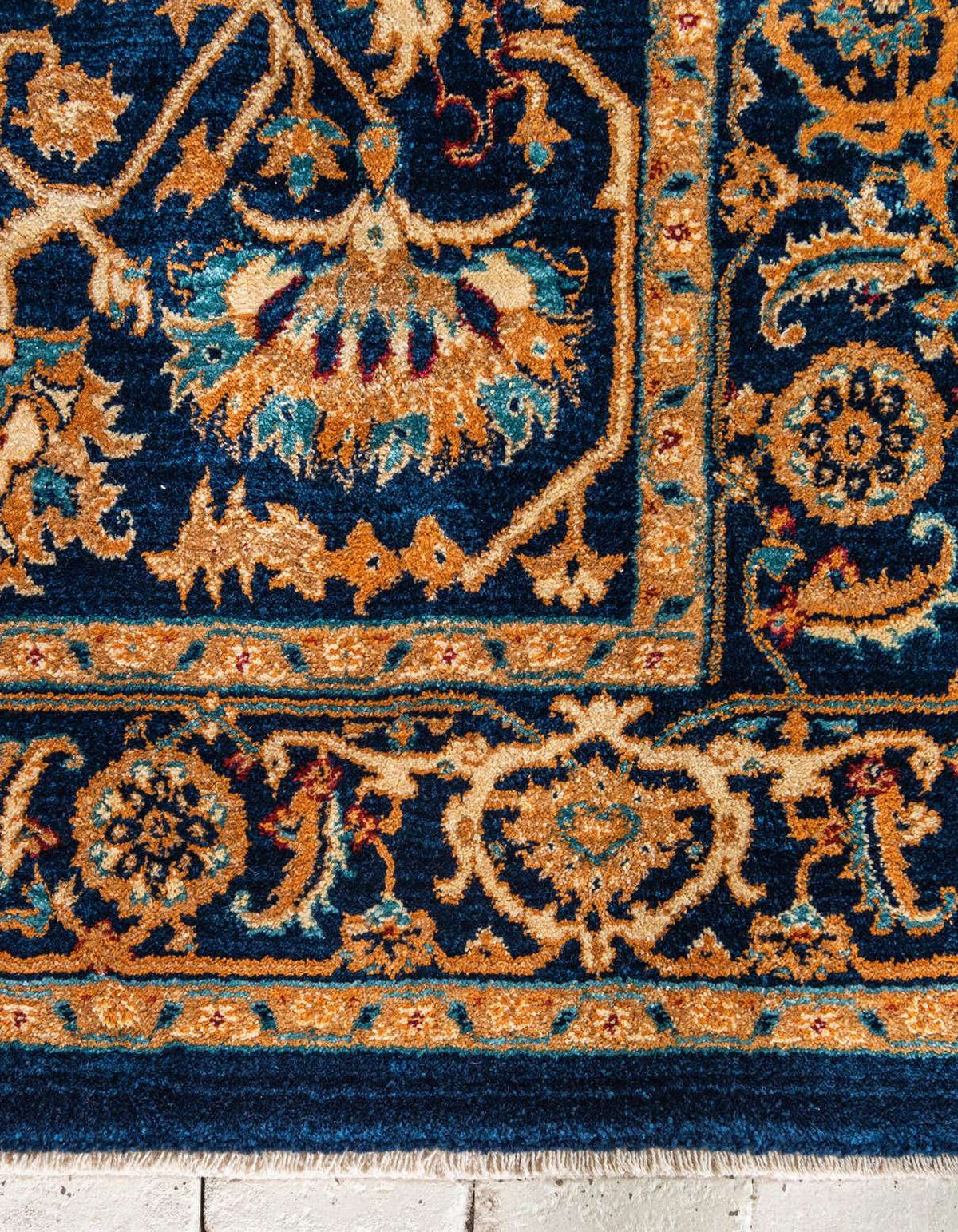 Rechteck Teppich Graham in Marineblau von Hadorn™ - Lifestyle Image