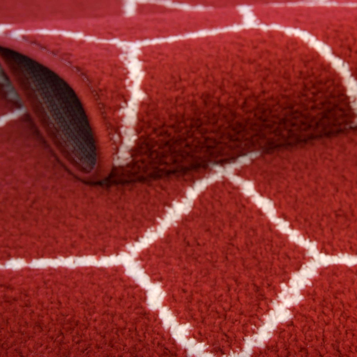 Rechteck Teppich Trellis Frieze in Rot von Hadorn™ - Lifestyle Image