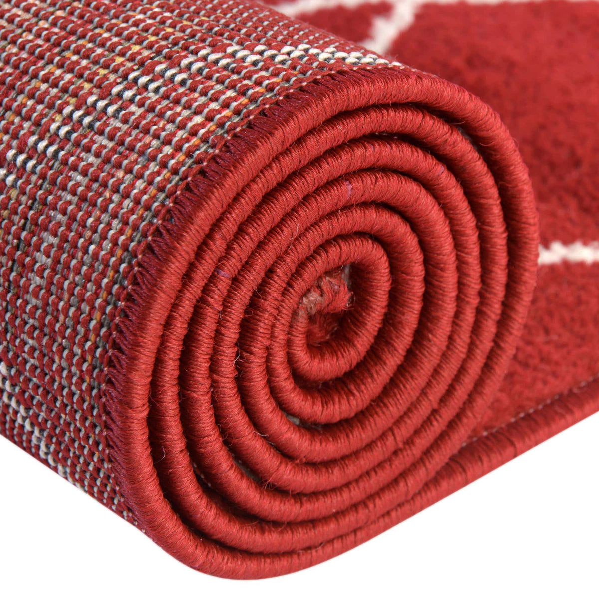 Rechteck Teppich Trellis Frieze in Rot von Hadorn™ - Lifestyle Image