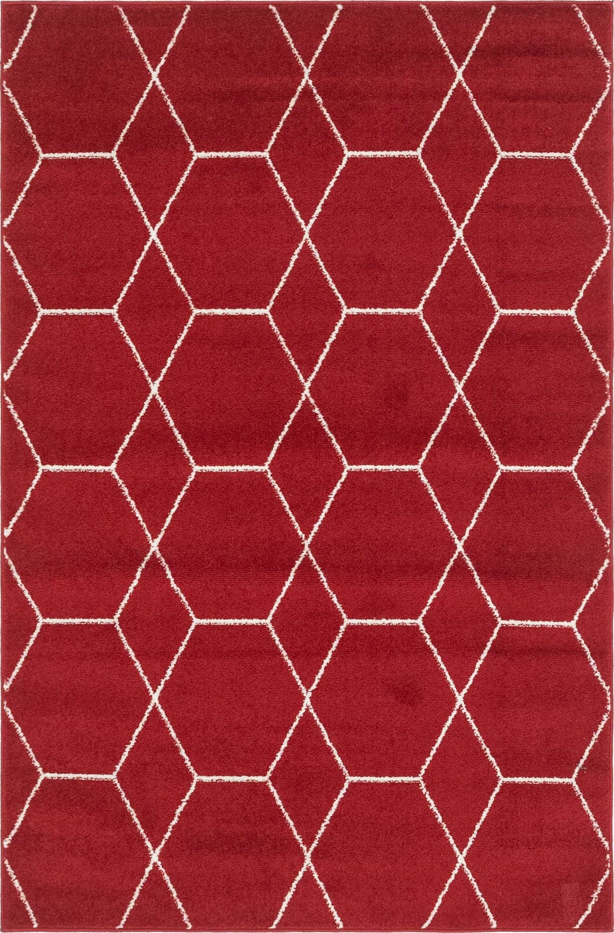 Rechteck Teppich Trellis Frieze in Rot von Hadorn™ - Lifestyle Image