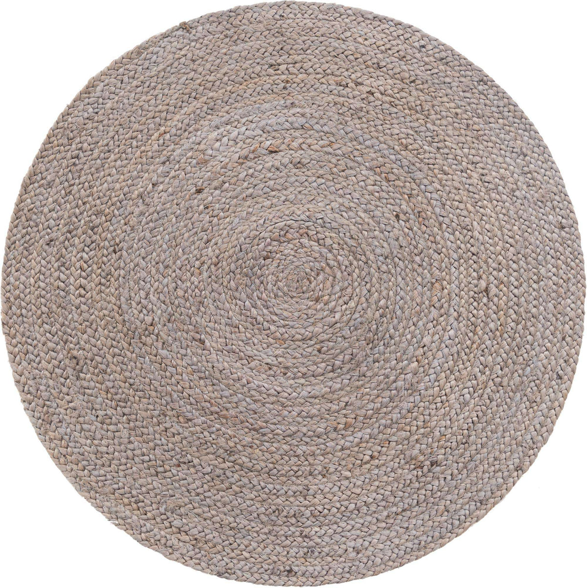 Rund Teppich Braided Jute in Grau von Hadorn™ - Lifestyle Image