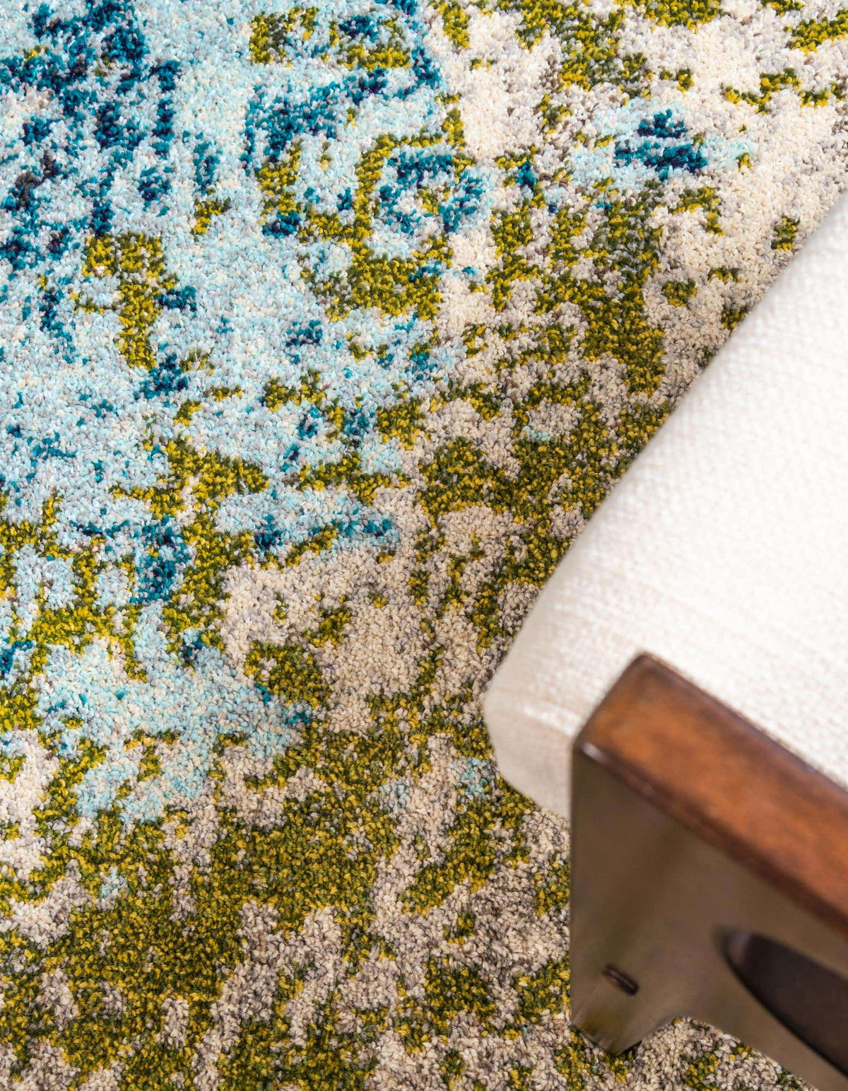 Rund Teppich Casablanca in Blau von Hadorn™ - Lifestyle Image