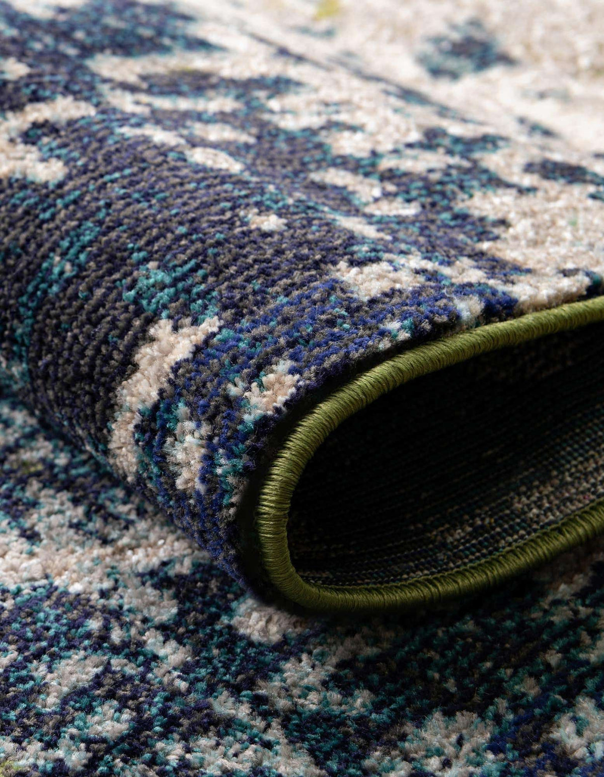 Rund Teppich Casablanca in Blau von Hadorn™ - Lifestyle Image