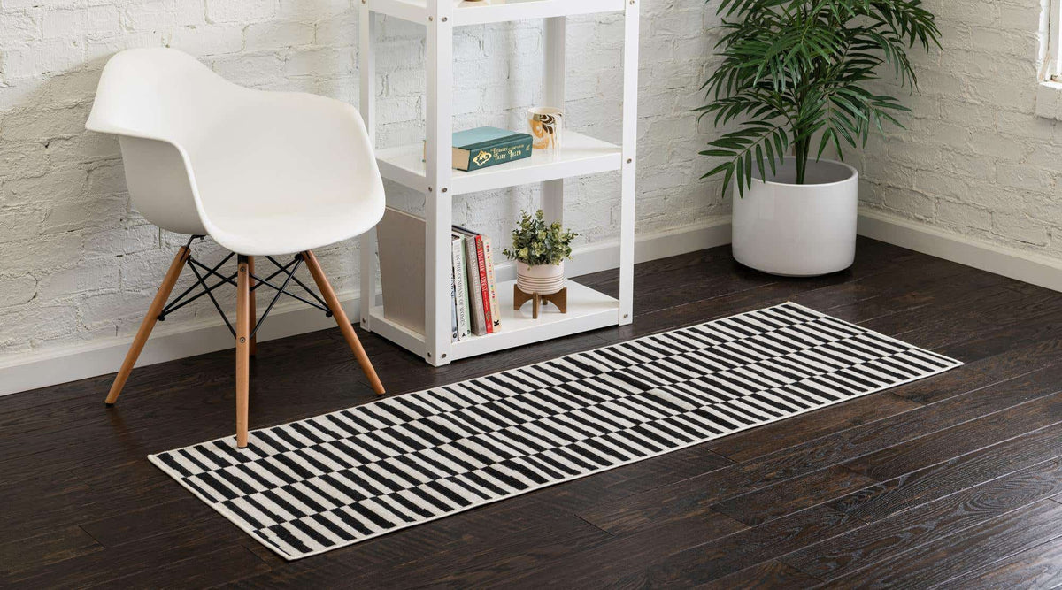 Läufer Teppich Tribeca in Schwarz von Hadorn™ - Lifestyle Image