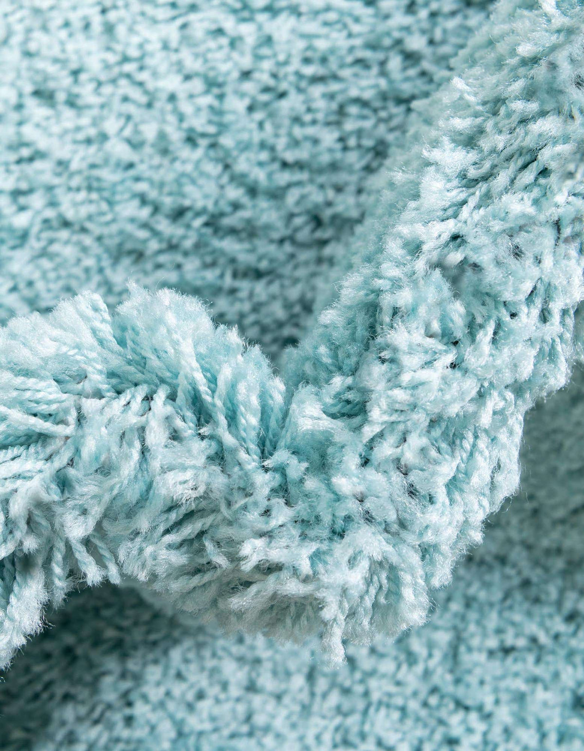 Rund Hochflorteppich Everyday Shag in Türkis von Hadorn™ - Lifestyle Image
