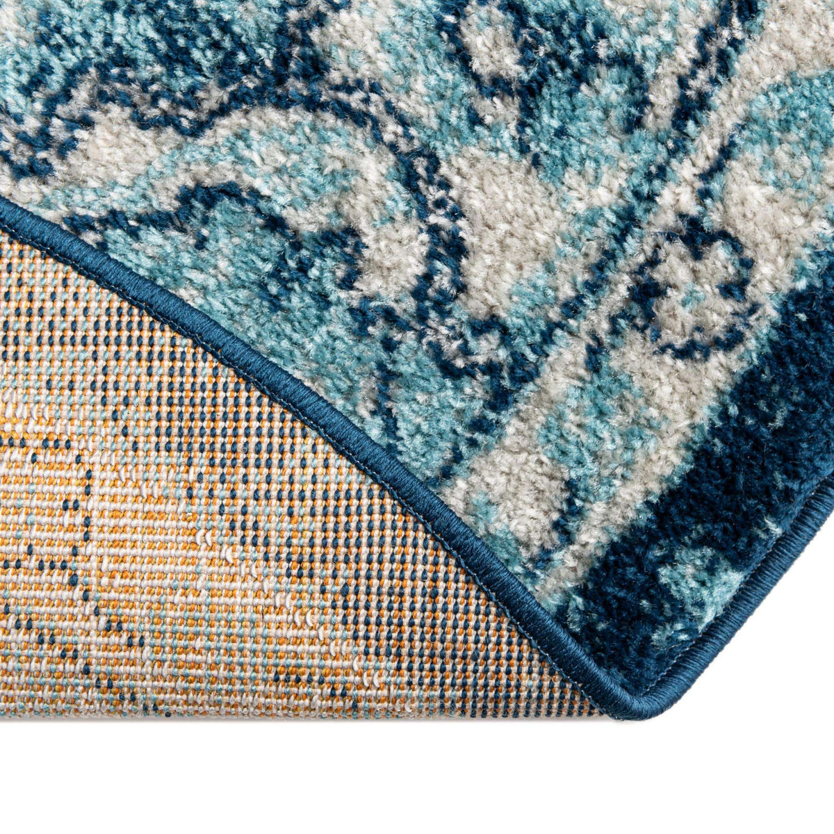 Rund Teppich Parker in Marineblau von Hadorn™ - Lifestyle Image