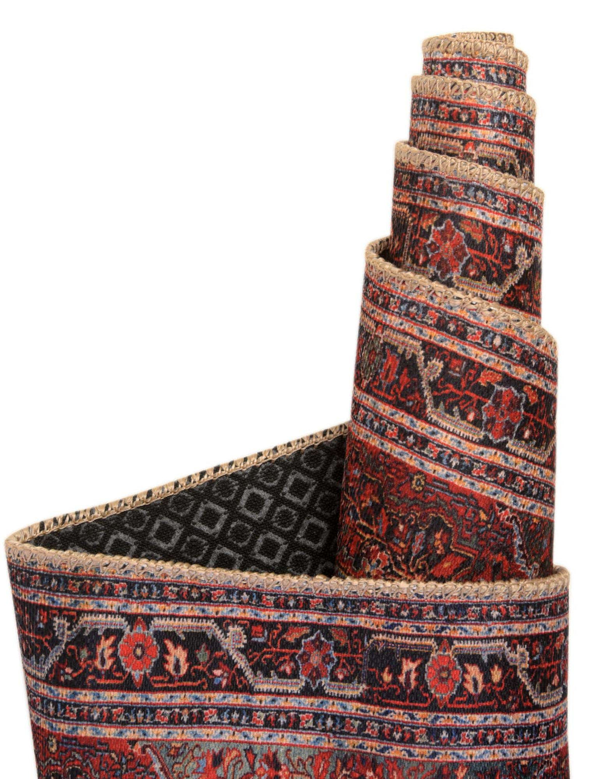 Quadratisch Teppich Timeless in Rot von Hadorn™ - Lifestyle Image