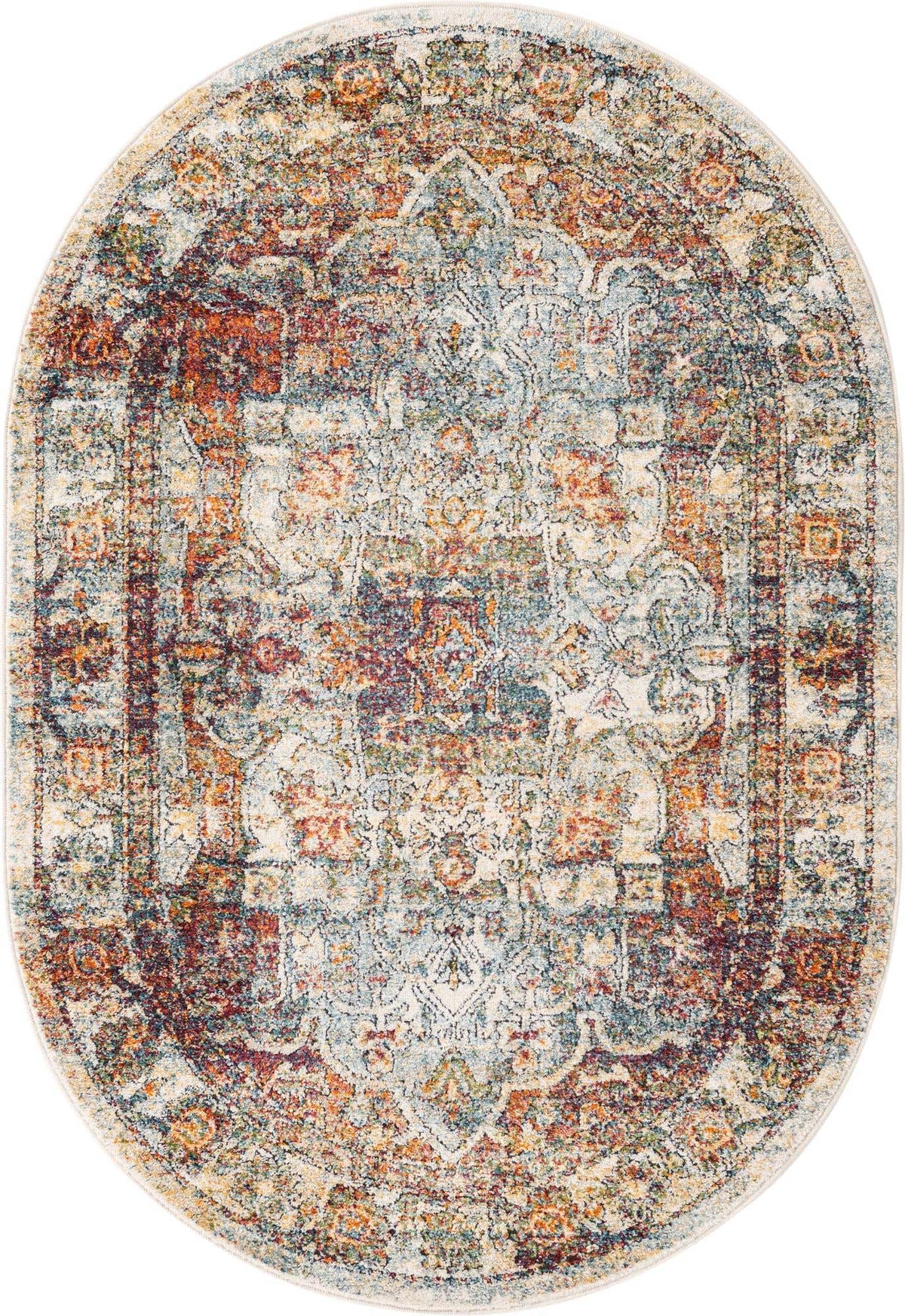 Oval Teppich Isabella in Elfenbein von Hadorn™ - Lifestyle Image