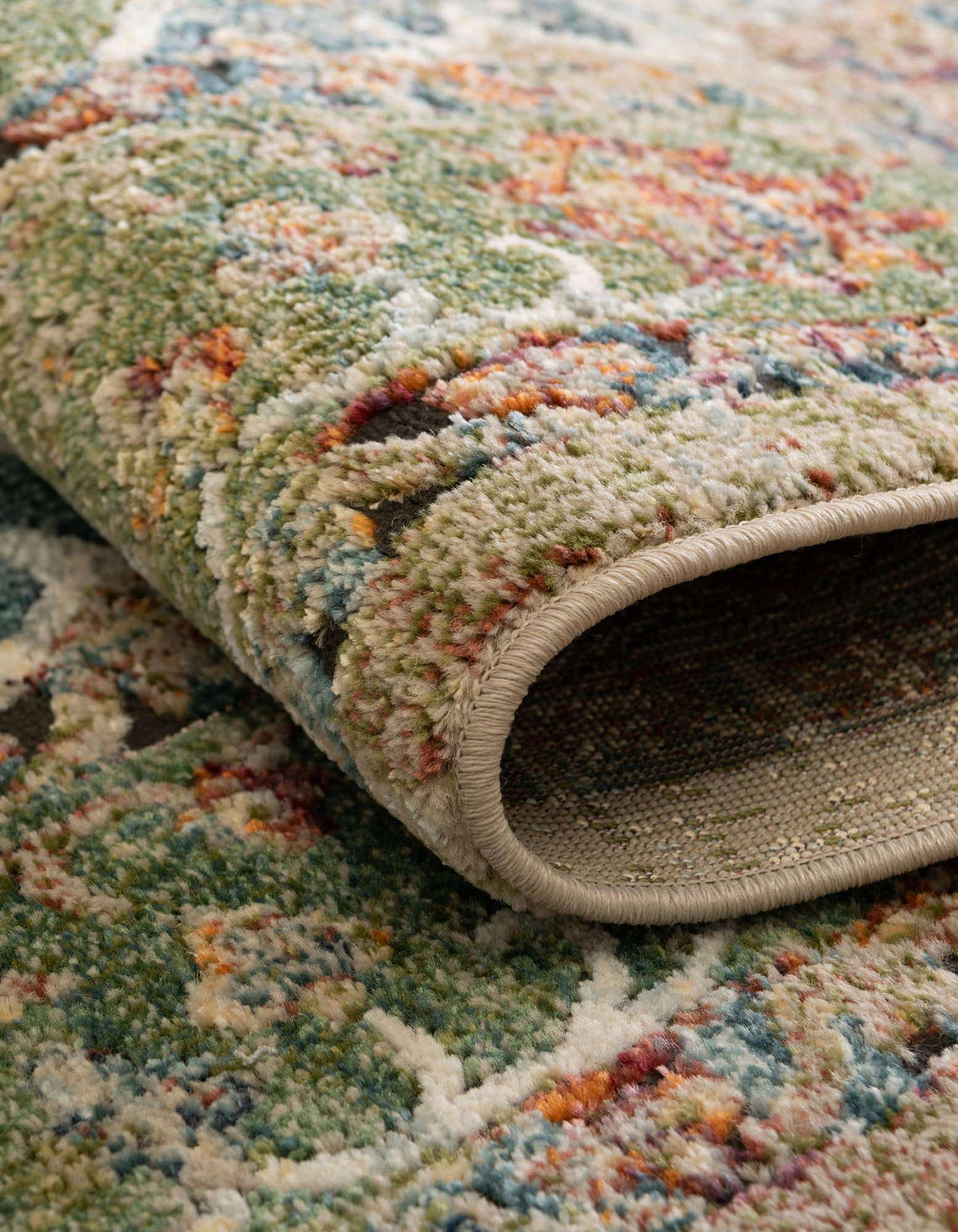 Quadratisch Teppich Isabella in Grün von Hadorn™ - Lifestyle Image