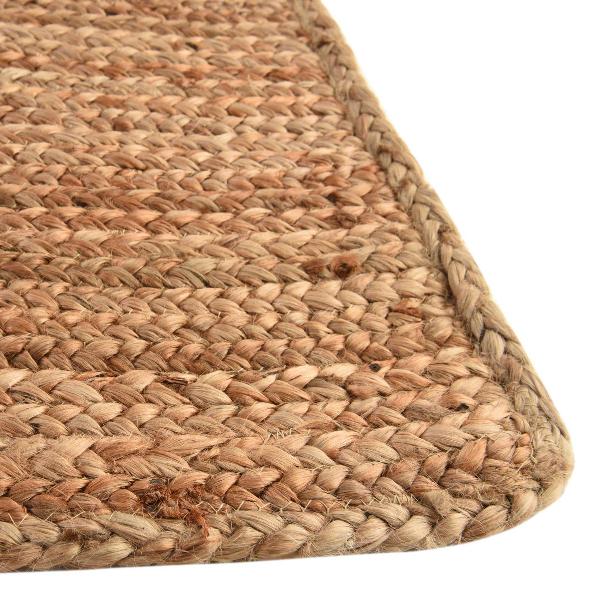Läufer Handgeflochten Teppich Braided Jute Luxe in Natürlich von Hadorn™ - Lifestyle Image