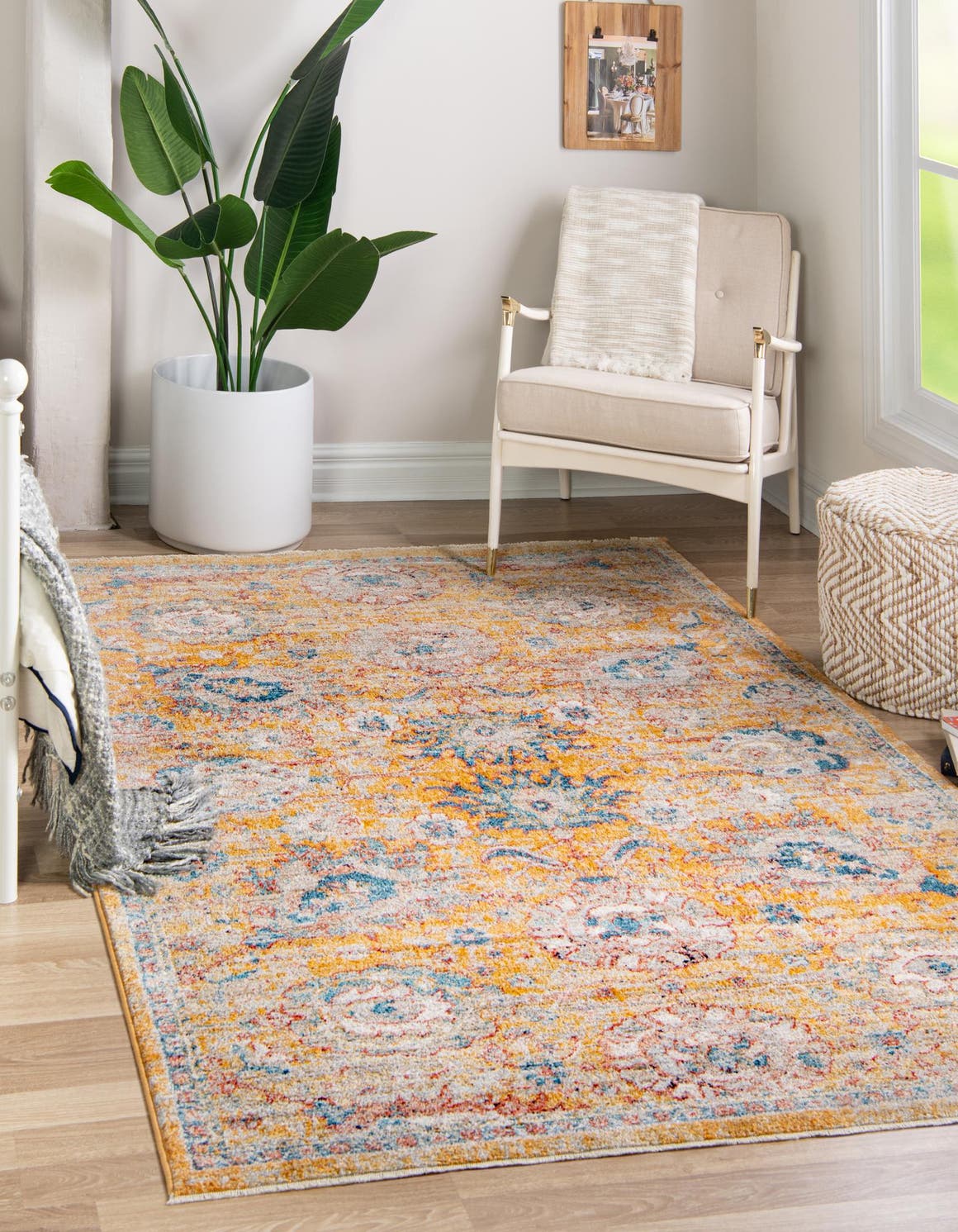 Rechteck Teppich Lola in Gelb von Hadorn™ - Lifestyle Image