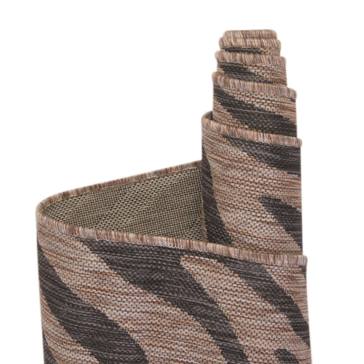 Rund Outdoor Teppich Outdoor Safari in Natürlich von Hadorn™ - Lifestyle Image
