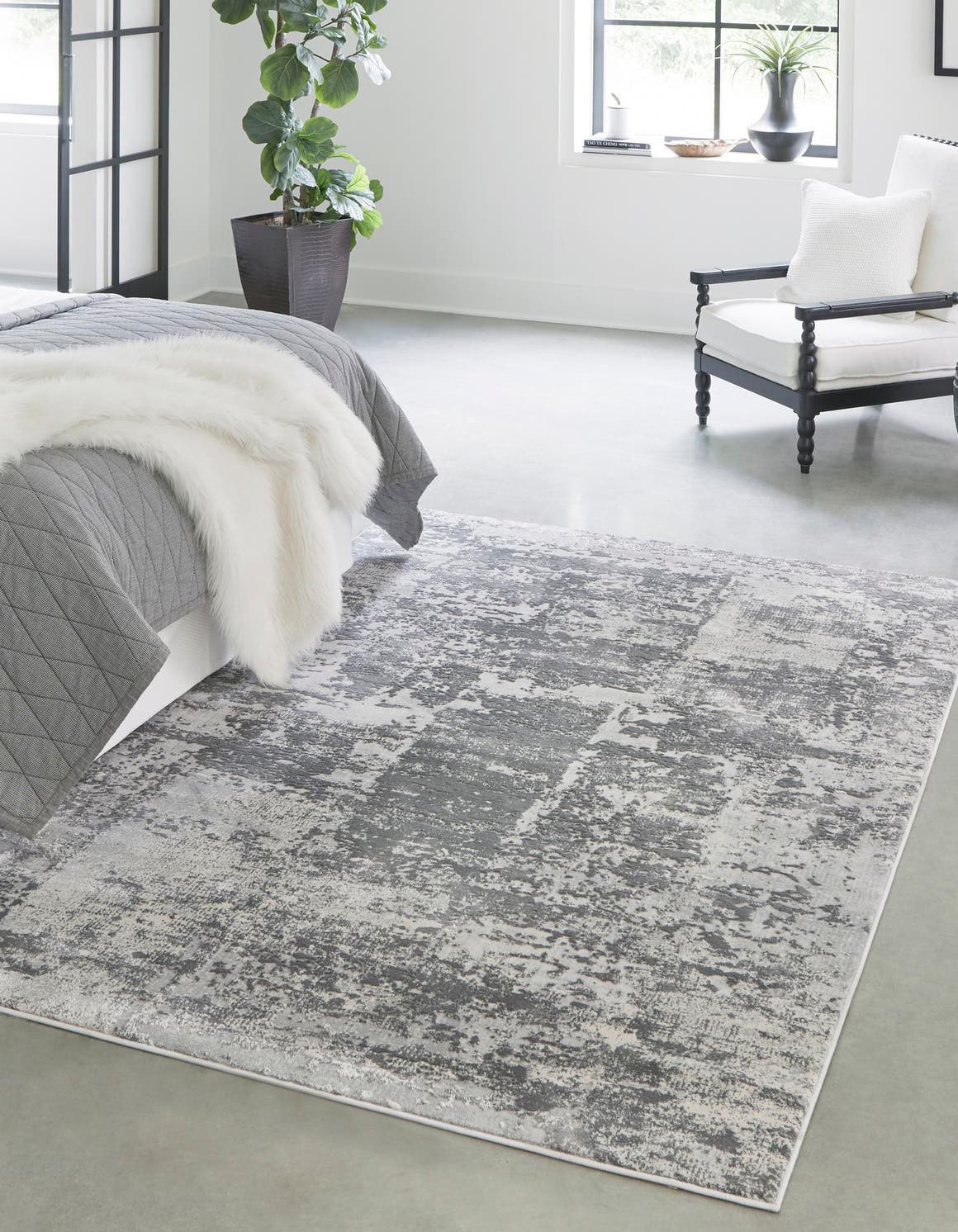 Rechteck Teppich Finsbury in Grau von Hadorn™ - Lifestyle Image
