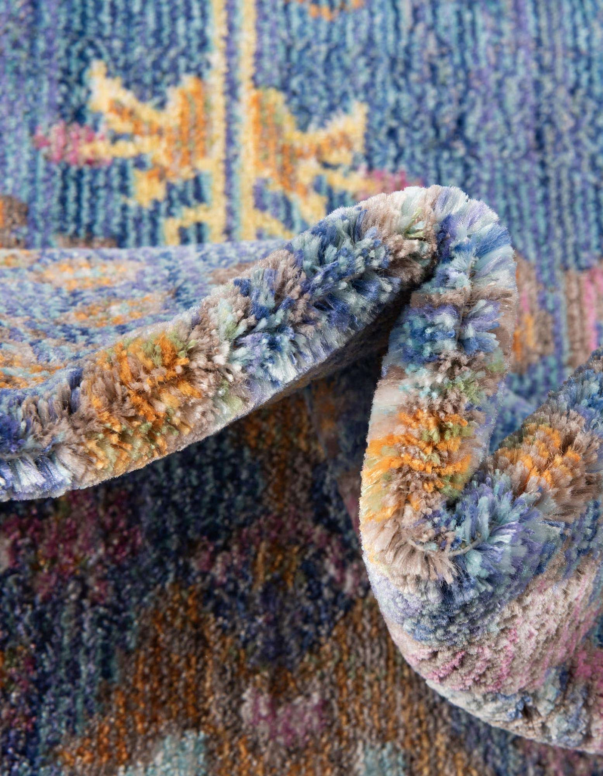 Rechteck Teppich Aqua in Türkis von Hadorn™ - Lifestyle Image