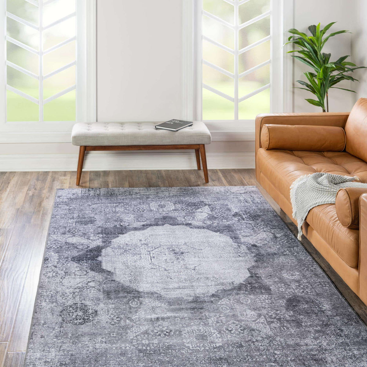 Rechteck Teppich Yara in Grau von Hadorn™ - Lifestyle Image