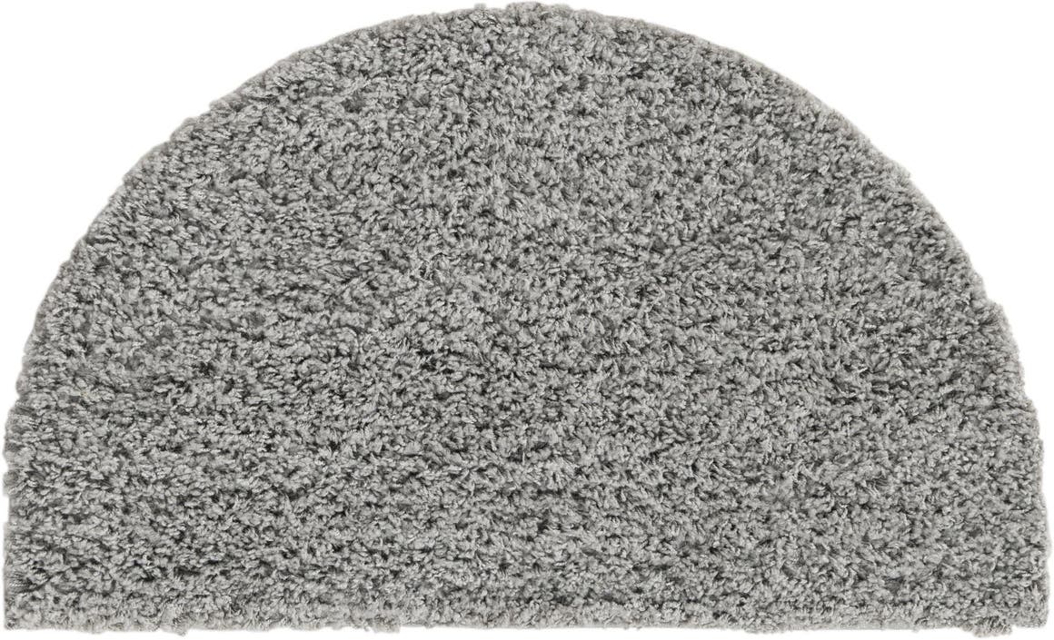 Halbkreis Hochflorteppich Solid Shag in Wolkengrau von Hadorn™ - Lifestyle Image