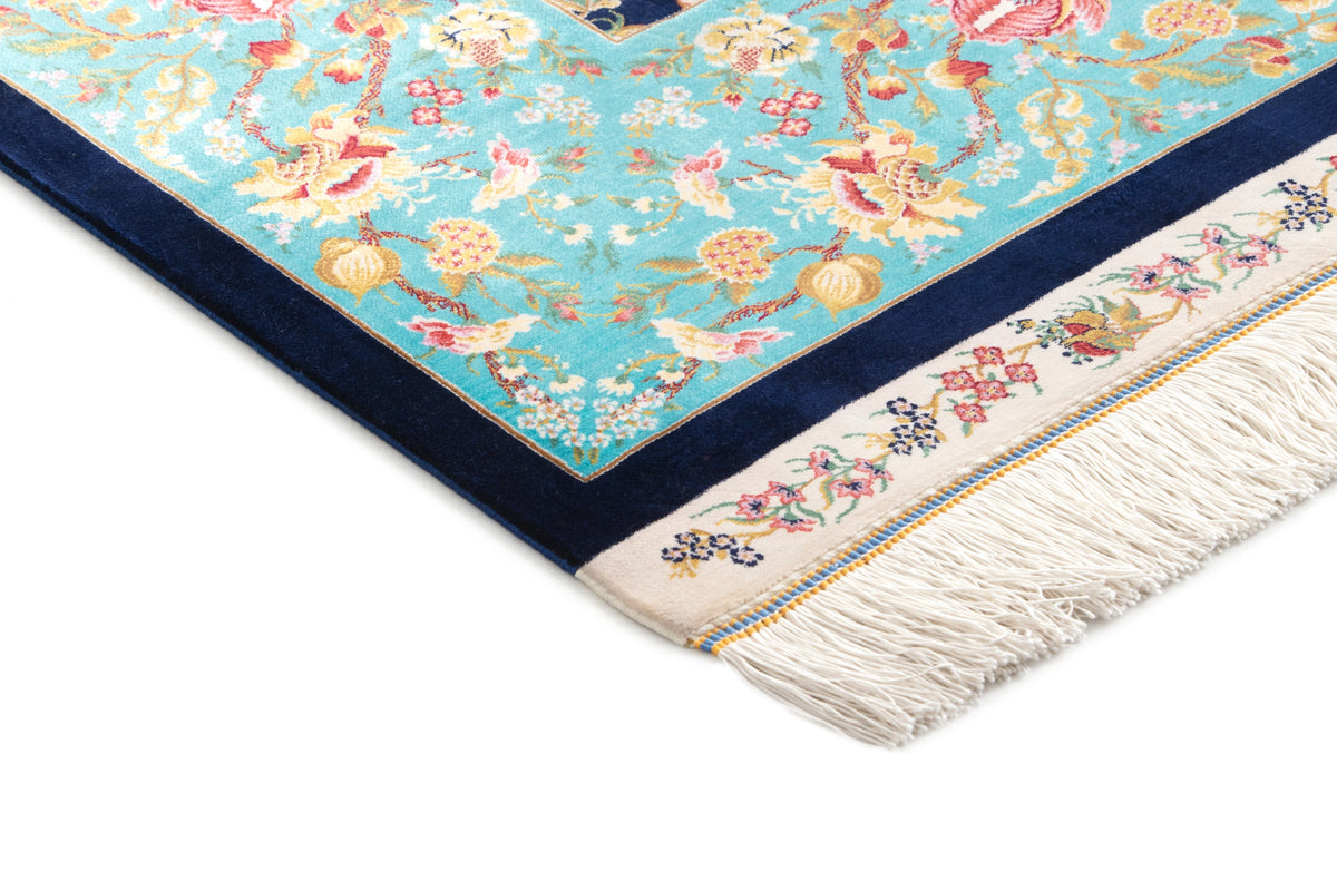 Rechteck Teppich Ghom Design in Dunkelblau von Hadorn™ - Lifestyle Image